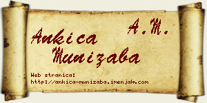 Ankica Munižaba vizit kartica